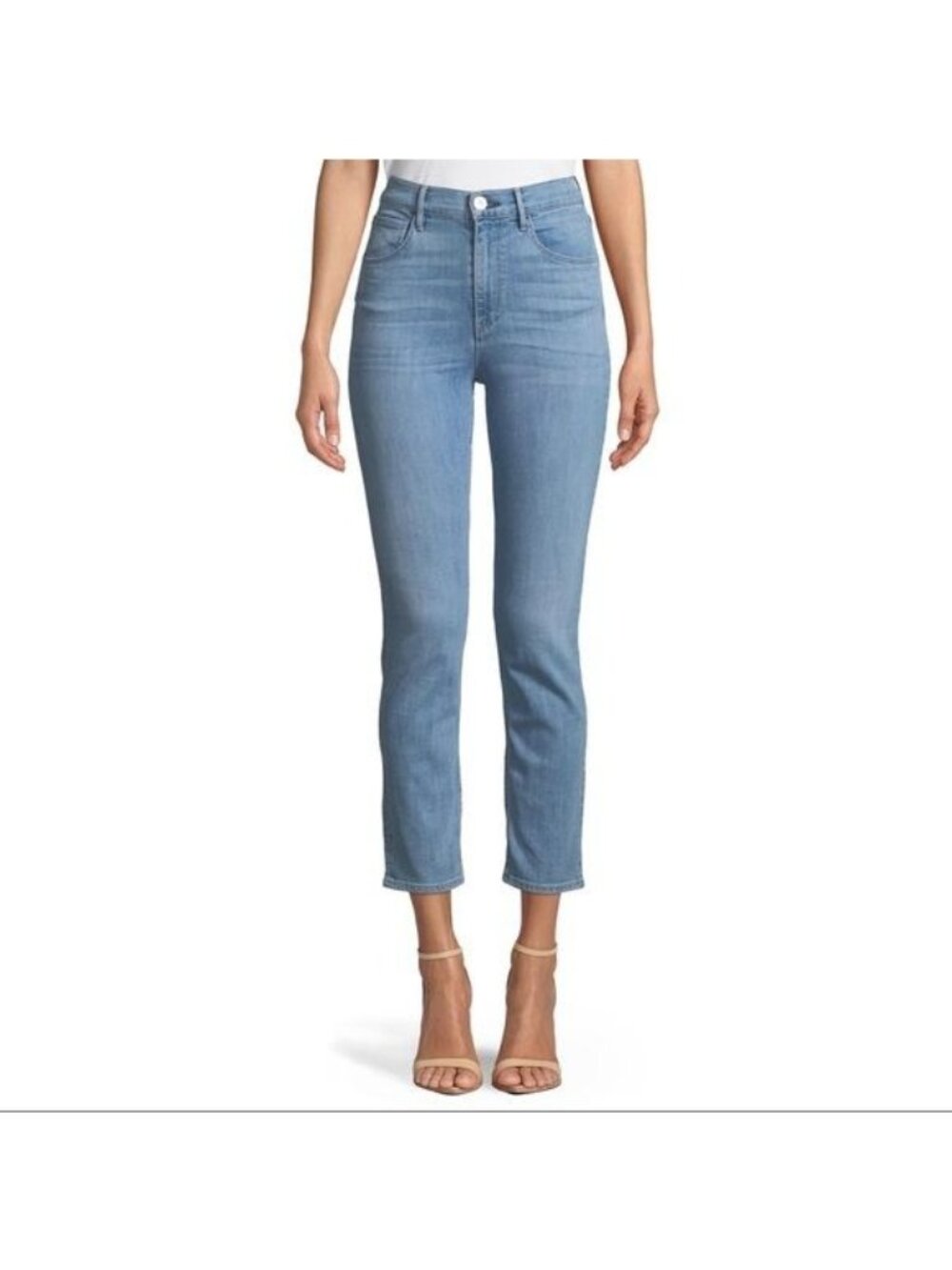 3x1  CARLO Colette High Rise Slim Crop Jeans In CARLO Light Blue Wash 32